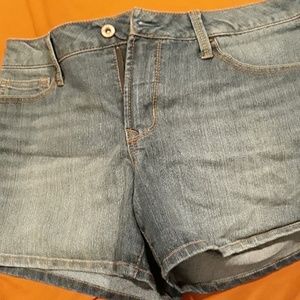 Faded Blue Jean Shorts